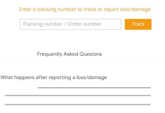 Lost package and damaged shipment 